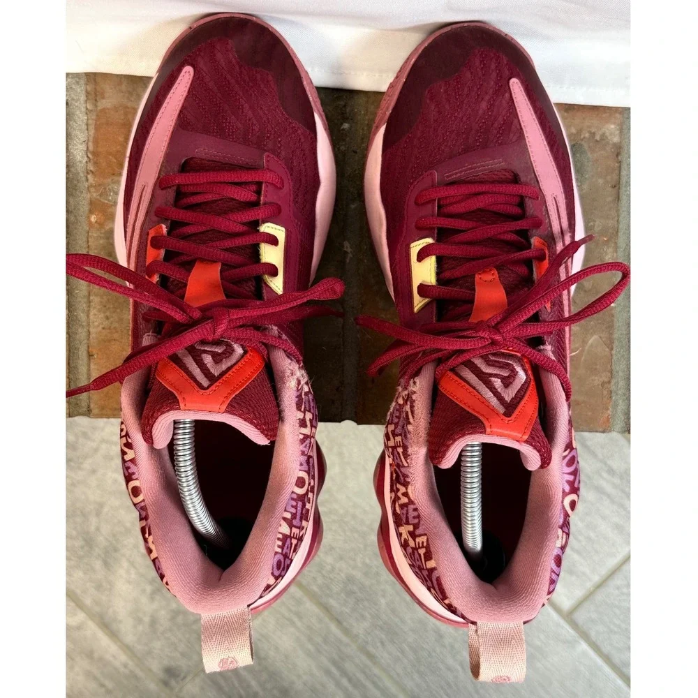 Nike Mens 10.5 Giannis Immortality 3 Alphabet Burgundy Pink Basketball Shoes